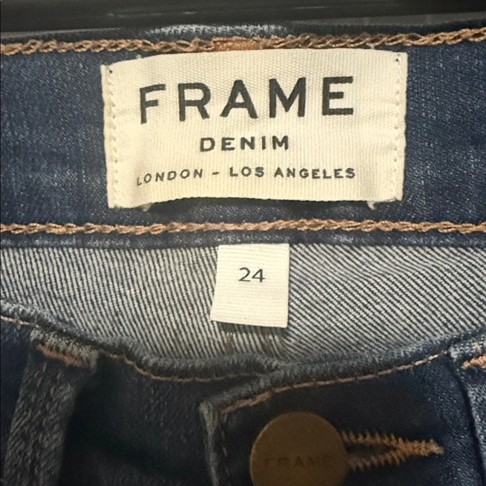 👖 FRAME Le Skinny de Jeanne Jeans Size 24 | Premium Stretch Denim Medium Wash